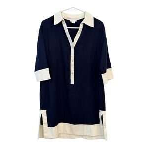 Cynthia Rowley Navy and Cream Dress